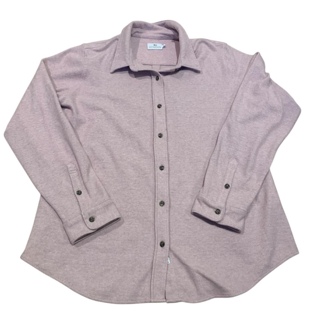 7 DIAMONDS Womens Generation Shacket Long Sleeve Heathered‎ Mauve/Oat XL Luxe
